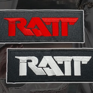 Ratt, patches bordados, patches de heavy metal, patches de glam rock, patches de bandas de hair metal, colete de batalha, patches costurados, apliques