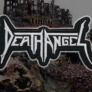 DÖDSÄNGEL/Broderade Strykmärken/Thrash Heavy Metal-märke/Sy-på Stridsväst/