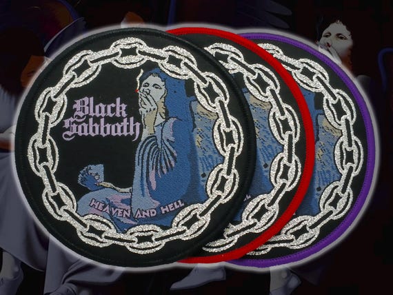 Black Sabbath - Patch Ricamata Ritratto Rosso - Toppa Per Giacca O Zaino