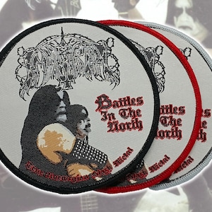 IMMORTAL/Battles In The North/Woven Patch/Battle Vest Appliques on on/Black Metal merch/