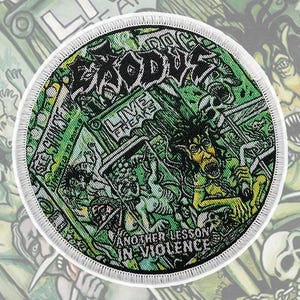 EXODUS/En annan lektion i våld/Vävda lappar/Applikationer för stridsväst, påsydda/Thrash Metal-märke/