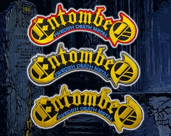 ENTOMBED,Patches, Gestickt,DeathMetalpatches,HeavyMetalpatches,BattleJacket