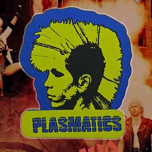 PLASMATICS&#39;Wendy&#39;Woven Patches,Rock Heavy Metal Punk patches,Metal patches,Baattle Jacket,