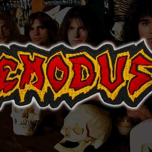 EXODUS&#39;Logo&#39;Embroidered Patches,Thrash Metal patches,Metal band patches,Battle Jacket,
