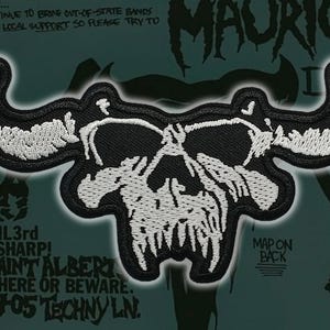 Geborduurde DANZIG&#39;Skull&#39;-patches, horrorpunk-patches, punkrocker-patches, heavy metal-patches, Battle Jacket,