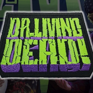 DR.LIVING DEAD!&#39;Logo&#39;Embroidered Patches,Thrash Metal patches,Heavy Metal patches,Metal band patches,Battle Jacket,
