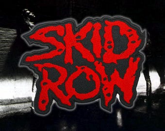SKID ROW/Embroidered Iron on Patch/Heavy Rocker Metal badge/Battle vest appliques/