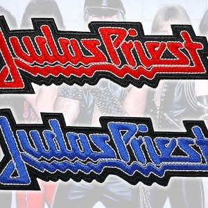 JUDASPRIEST/Geborduurde strijkpatches/Zware metalen badge om op te naaien/Gevechtsvest/