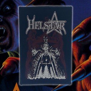 HELSTAR 'Nosferatu' geweven patch, ThrashSpeedMetalpatch, BattleJacket, opgestikte patches, patchforvest,