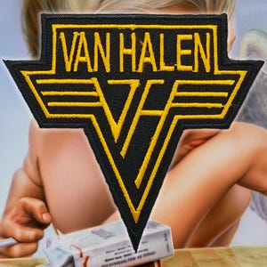 VAN HALEN &#39;Logo&#39; Embroidered Patches, Heavy Metal patches,Heavy Metal battle jacket,Rock patches,