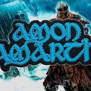 AMON AMARTH &#39;Logo&#39; Embroidered Patches,Death Metal patches,Battle Jacket,Metal patches,