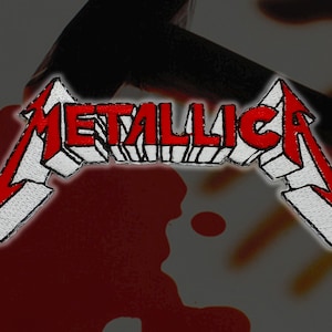 METALLICA &#39;Logo&#39; Embroidered Patches, Thrash Metal patches,Heavy Metal Battle jacket,Rock patches,