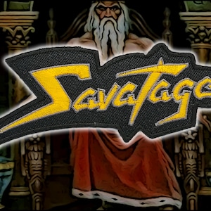 SAVATAGE&#39;Logo&#39;Embroidered Patches,Heavy Metal patches,Rock patches,Battle Jacket,Old  school metal patches,