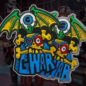 GWAR&#39;Logo&#39;Embroidered Patches,Heavy Metal patches,Thrash Metal patches,MetalPunk band patches,Battle Jacket,