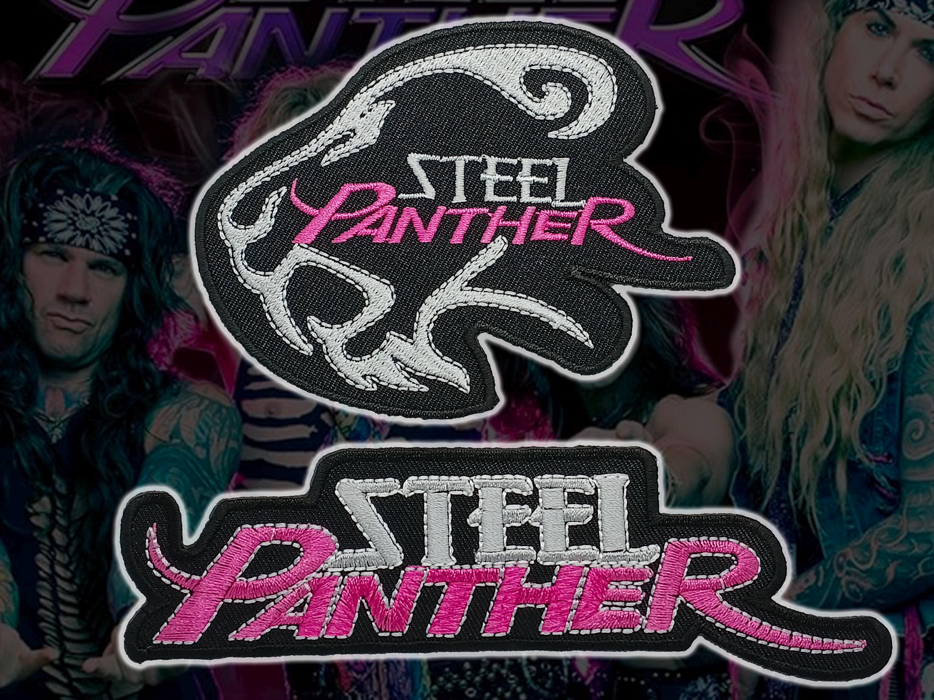 Rock Music Sew / Iron On Embroidered Patch:- Steel Panther (a)