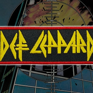 HeavyDEFLEPPARDRock/Embroidered Iron on Patch/Battle vest appliques sew-on/Heavy Rocker badge/