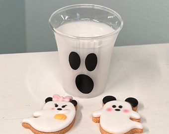 Mini Halloween Cookies and Milk for 14”- 18" doll, 1/3 scale