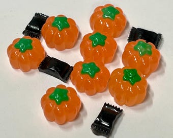 Mini Halloween candies 1/3 scale for 14-18 inch doll, food, accessories -optional Glass Candy dish