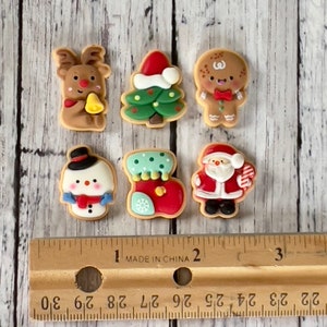 Mini Christmas Cookies 1/3 scale to fit 14.5 18 inch doll-Cookies for Santa,food,kitchen accessory elf props image 4
