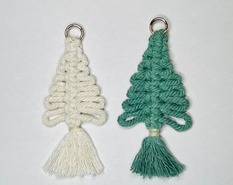 Mini Macrame Christmas tree Wall Hanging Decor- 1/3 scale for 14.5- 18 inch doll house accessories