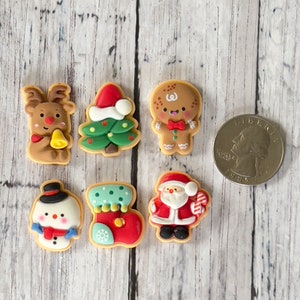 Mini Christmas Cookies 1/3 scale to fit 14.5 18 inch doll-Cookies for Santa,food,kitchen accessory elf props image 5