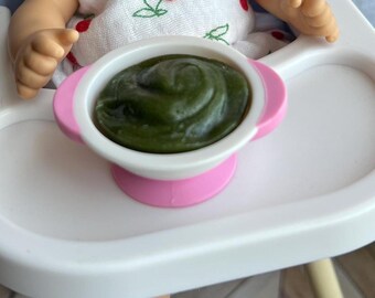 Comida para bebés de juguete del tamaño de un bebé cuidador Muñeca americana de 8"