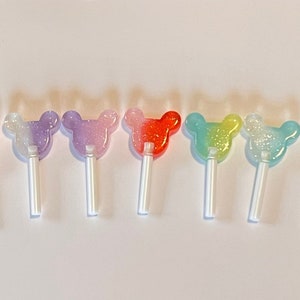 Pretend Lollipop for 1:3 scale 18 inch dolls-assorted colors- mouse head sucker- dollhouse accessories
