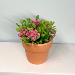 Mini Potted Plant for 14- 18 inch Dolls-OG, My Life, Smart Doll Accessories 1/3 scale artificial flowers