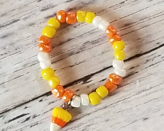 Halloween Doll Bracelet fits 18 inch doll, jewelry, accessories candy corn mini 1/3 scale