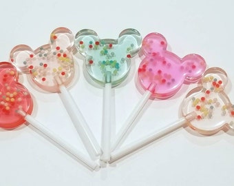 Pretend Lollipop 1/3 scale for 18" dolls - mouse head lollipop