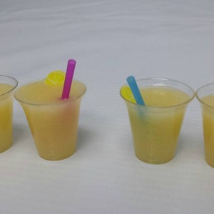 2 Glasses Frozen Lemonade 1/3 scale for 14 18 dolls image 4