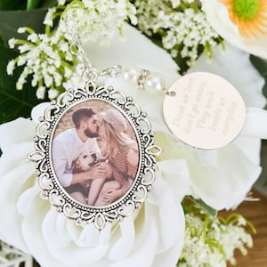 Custom Bridal Bouquet Charm,Wedding Bouquet Photo Charm,Photo Charm for Bridal Memorial Bouquet,Wedding Memorial Charm,Gift For Bride