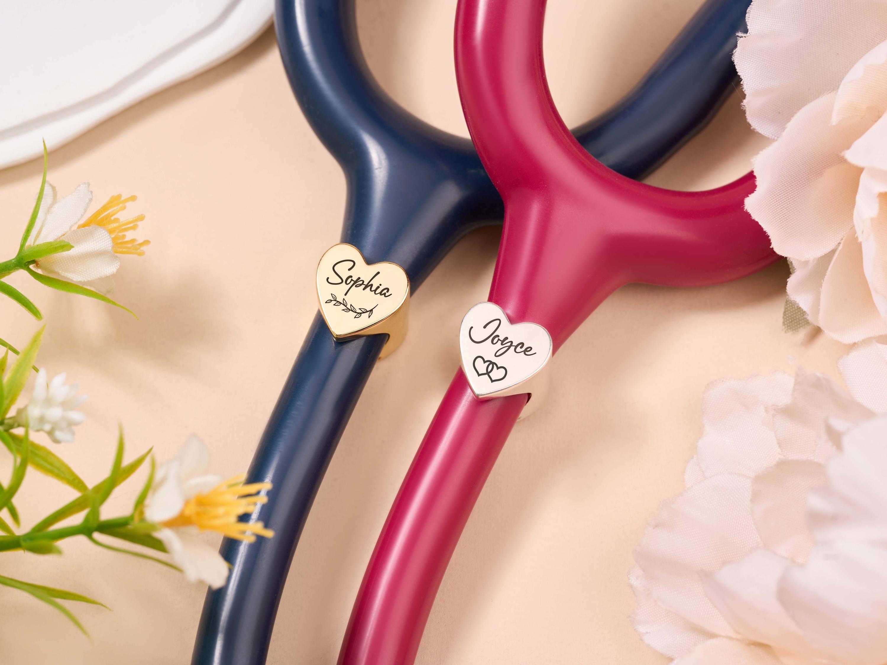 Collana Personalizzata Con Stetoscopio A Forma Di Cuore - Regalo Di