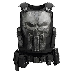 Handgjord ny Punishar cosplay-kostym Spider-Man 4 Frank Castle taktisk väst