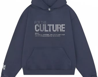 Crystal Blue For The Culture  Hoodie | Unisex Comfort Fleece Pullover