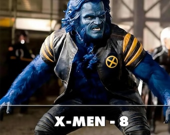 Handmade X-Men Beast Grammer Leather Jacket | Kelsey Inspired Coat