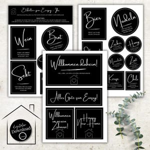 Moving-in Gift Labels You & Her | Housewarming Gift | Housewarming | Gift Basket | New Apartment | | Labels | Download PDF | DIY