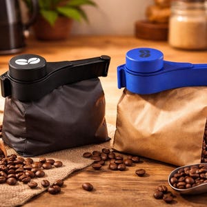 Pinza para café, pinza de cierre, pinza para cerrar bolsas, almacenamiento, pinza para bolsas imagen 1