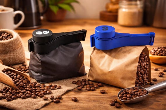 Kaffeclip, Verschlussclip, Verschlussclip für Beutel, Aufbewahrung, Bagclip
