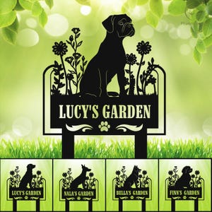 Custom Dog Memorial Stake,Personalized Dog Garden Sign, Pet Loss Metal Stake,Dog Grave Marker,Gift for Pet,Garden Decor,Dog Loss Gift