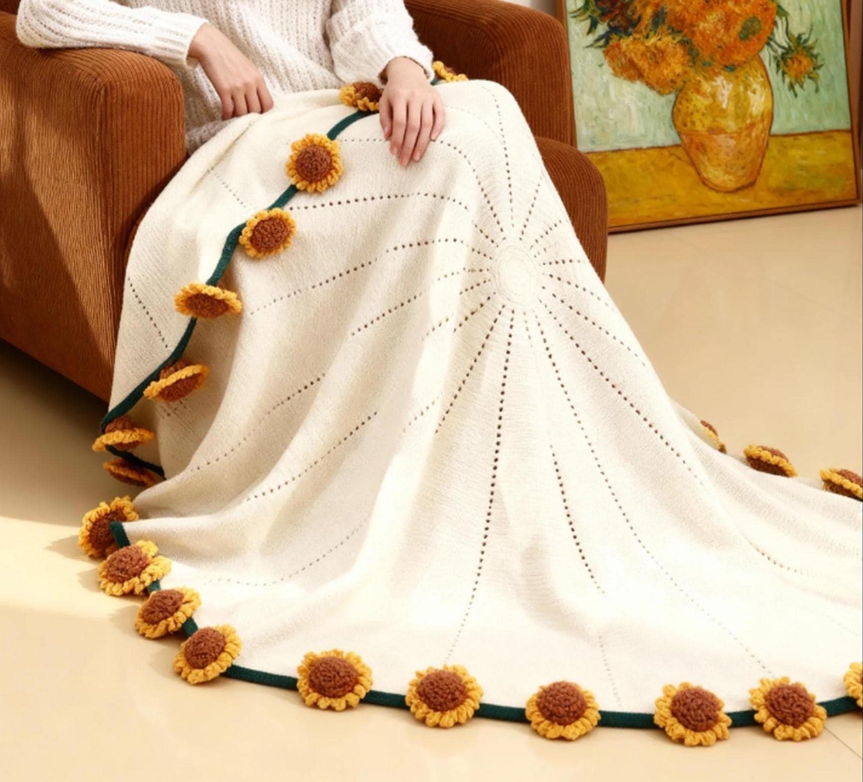 Flower throw blanket - Etsy 日本