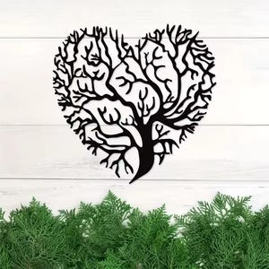 Baum des Lebens – Holzkunst für die Wand – 100 x 100 cm | Handgefertigte Holzwand Dekor