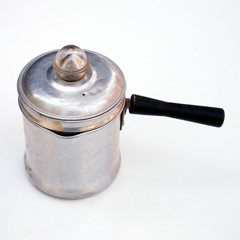 Vintage Aluminum Coffee Pot Camping 2 Cup Etsy