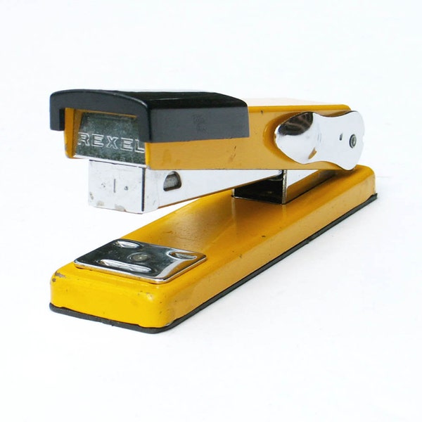 Yellow Stapler Rexel Matador Retro Office Supply