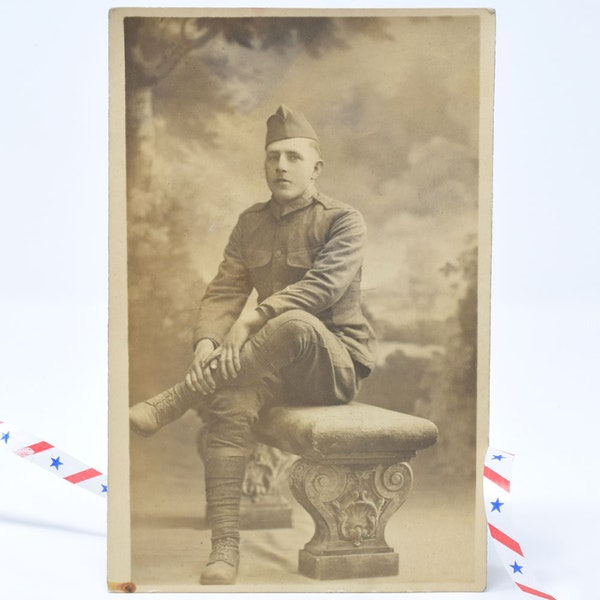 Military Real Photo Postcard