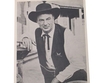 Gary Cooper High Noon Studio Copy Promo Photo Hollywood Film Actor