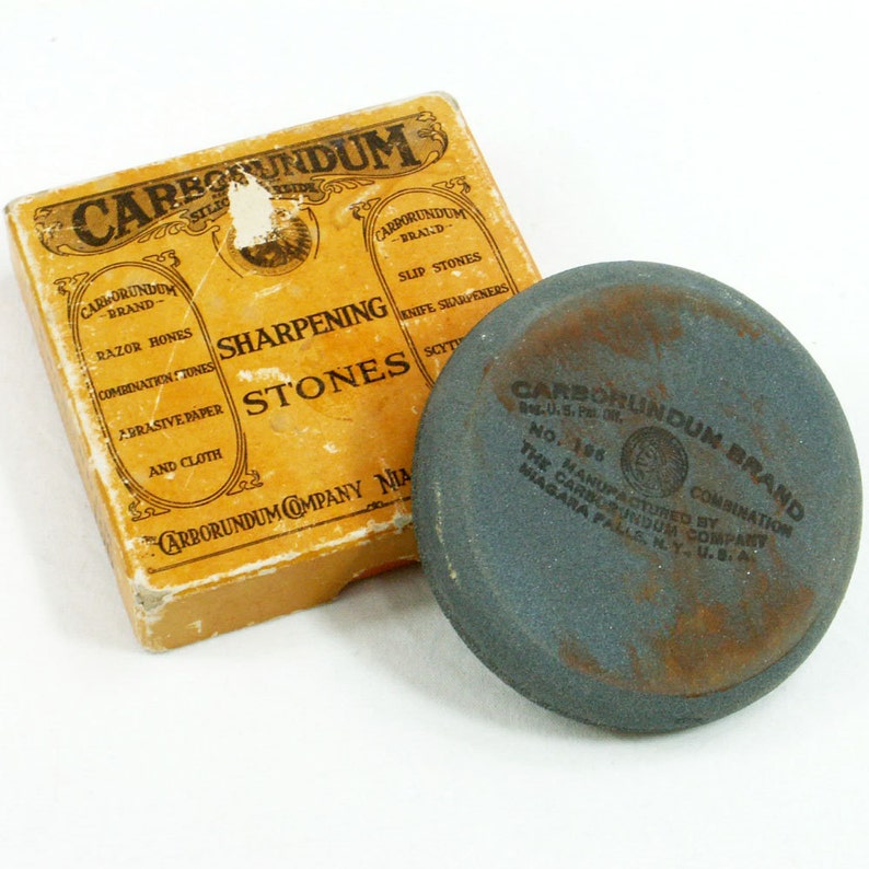 Carborundum Sharpening Stone Round Axe 196 Silicon Carbide Honing Tool