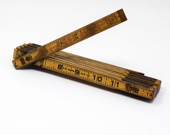 Industrial Lufkin Wooden Folding Ruler