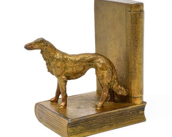 Bronze Dog Bookend