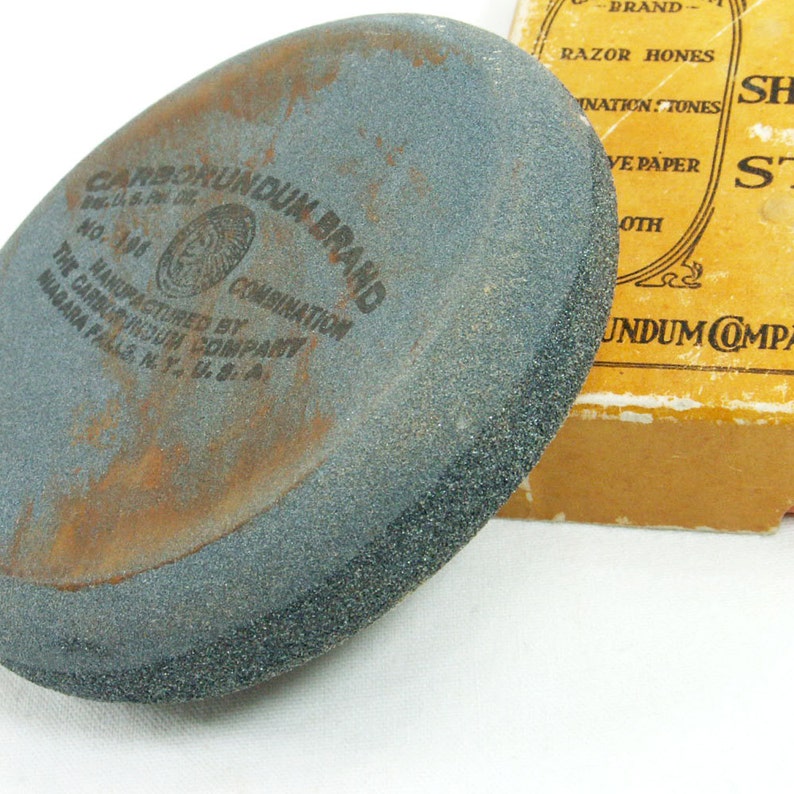 Carborundum Sharpening Stone Round Axe 196 Silicon Carbide Honing Tool